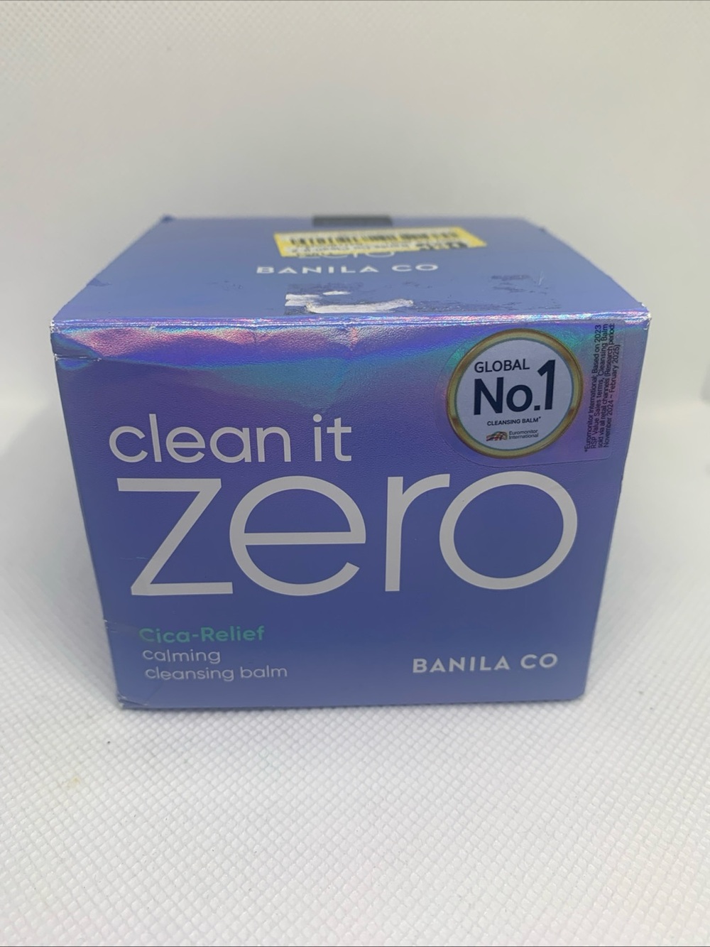 Banila Co Clean it Zero Cica-Relief Calming Cleansing Balm. NIB. Sealed. 3.38 Oz